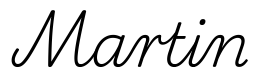 martin签名范例