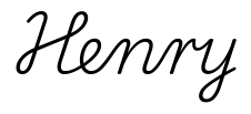 henry签名范例