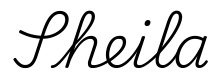 sheila签名范例