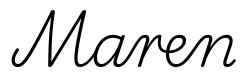 maren签名范例