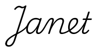 janet签名范例