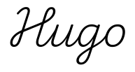 hugo签名范例