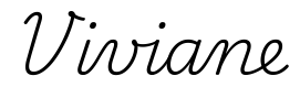 viviane签名范例