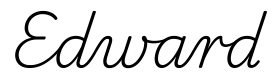 edward签名范例
