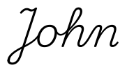john签名范例