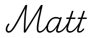 matt签名范例