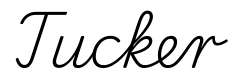 tucker签名范例