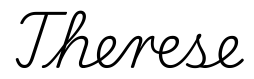therese签名范例