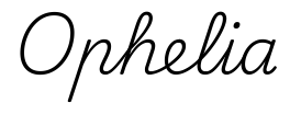 ophelia签名范例