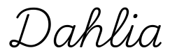 dahlia签名范例