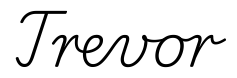 trevor签名范例