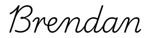 brendan签名范例