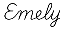 emely签名范例