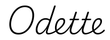 odette签名范例
