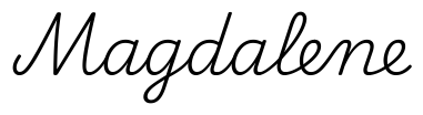 magdalene签名范例