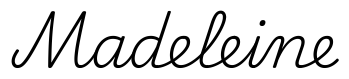 madeleine签名范例