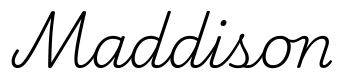 maddison签名范例