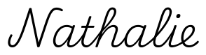 nathalie签名范例