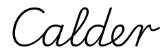 calder签名范例
