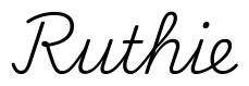 ruthie签名范例