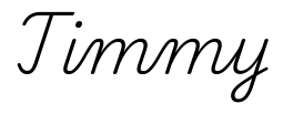 timmy签名范例