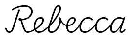 rebecca签名范例