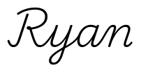 ryan签名范例