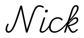 nick签名范例