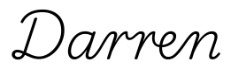 darren签名范例