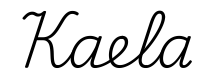 kaela签名范例