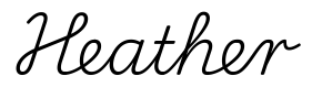 heather签名范例