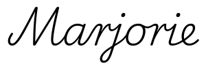 marjorie签名范例