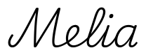 melia签名范例