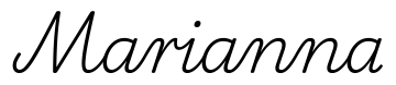 marianna签名范例