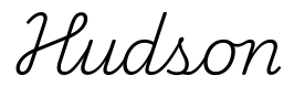 hudson签名范例