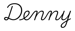 denny签名范例
