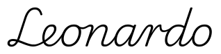 leonardo签名范例
