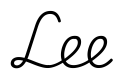 lee签名范例