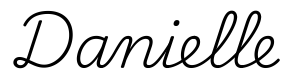 danielle签名范例