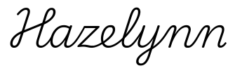 hazelynn签名范例