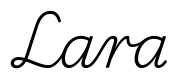 lara签名范例