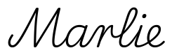 marlie签名范例