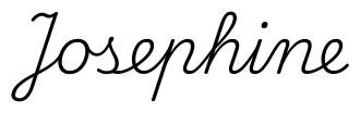 josephine签名范例