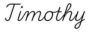 timothy签名范例