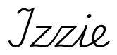 izzie签名范例