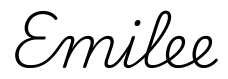 emilee签名范例