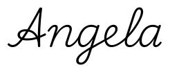 angela签名范例