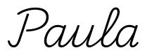 paula签名范例