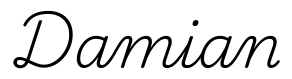 damian签名范例