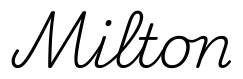 milton签名范例